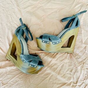 Jessica Simpson Cutout Heel Wedges